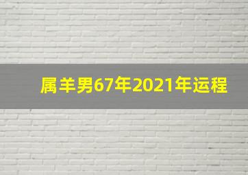 属羊男67年2021年运程