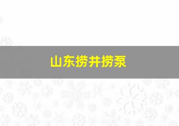 山东捞井捞泵