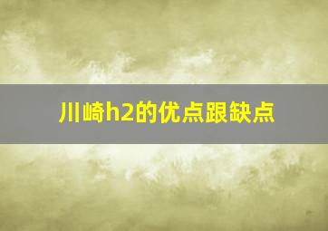 川崎h2的优点跟缺点