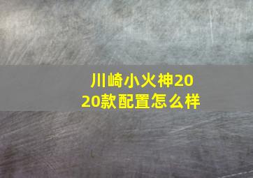 川崎小火神2020款配置怎么样