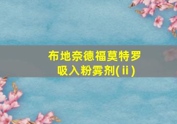 布地奈德福莫特罗吸入粉雾剂(ⅱ)