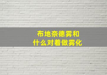 布地奈德雾和什么对着做雾化