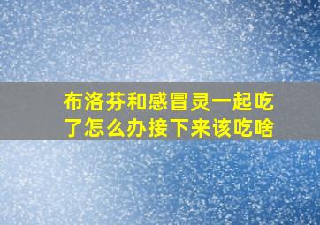 布洛芬和感冒灵一起吃了怎么办接下来该吃啥