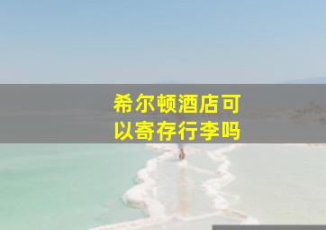 希尔顿酒店可以寄存行李吗