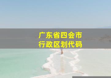 广东省四会市行政区划代码