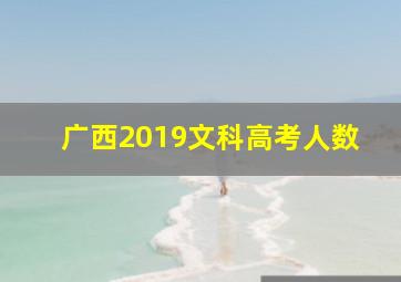 广西2019文科高考人数