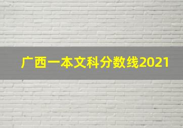 广西一本文科分数线2021