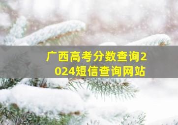 广西高考分数查询2024短信查询网站