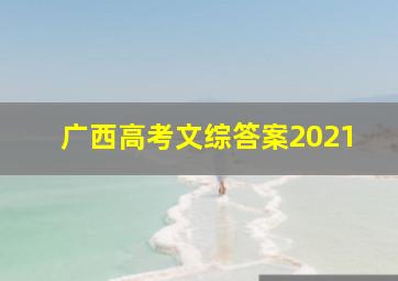 广西高考文综答案2021