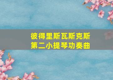 彼得里斯瓦斯克斯第二小提琴功奏曲