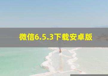 微信6.5.3下载安卓版