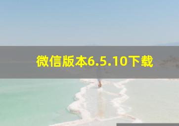 微信版本6.5.10下载