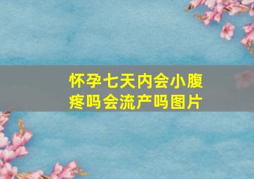 怀孕七天内会小腹疼吗会流产吗图片