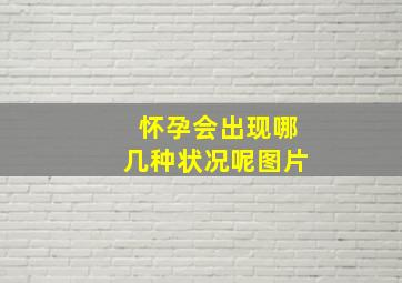 怀孕会出现哪几种状况呢图片