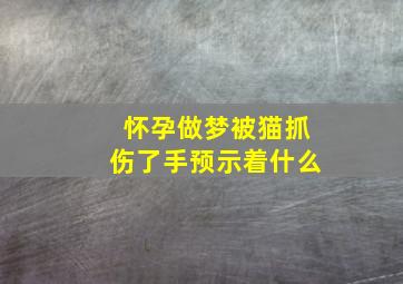 怀孕做梦被猫抓伤了手预示着什么