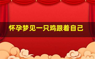 怀孕梦见一只鸡跟着自己