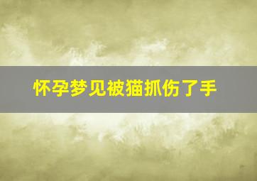 怀孕梦见被猫抓伤了手