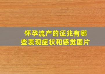 怀孕流产的征兆有哪些表现症状和感觉图片