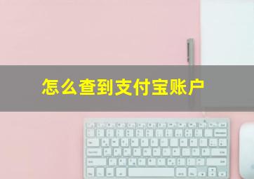 怎么查到支付宝账户