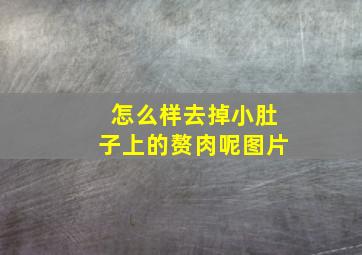 怎么样去掉小肚子上的赘肉呢图片