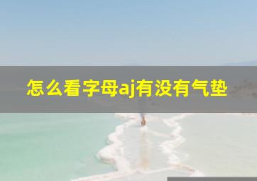 怎么看字母aj有没有气垫