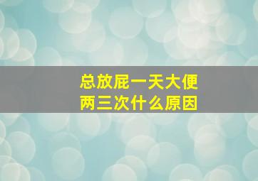 总放屁一天大便两三次什么原因