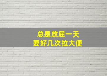 总是放屁一天要好几次拉大便