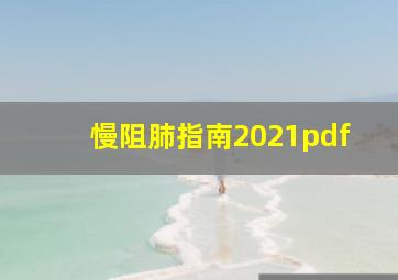 慢阻肺指南2021pdf