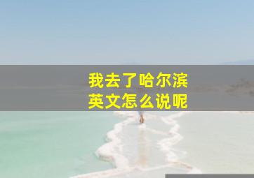 我去了哈尔滨英文怎么说呢