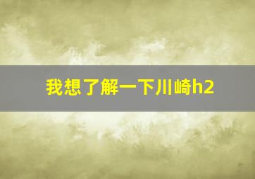 我想了解一下川崎h2