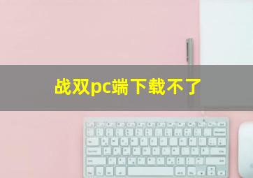 战双pc端下载不了