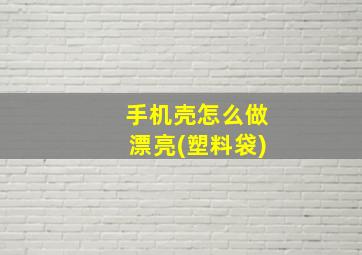 手机壳怎么做漂亮(塑料袋)