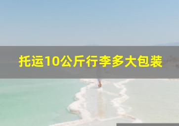 托运10公斤行李多大包装