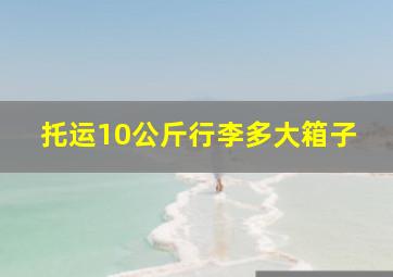 托运10公斤行李多大箱子