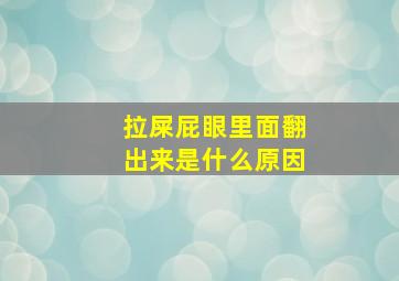 拉屎屁眼里面翻出来是什么原因