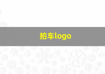 拍车logo