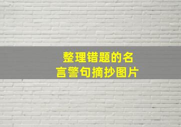 整理错题的名言警句摘抄图片