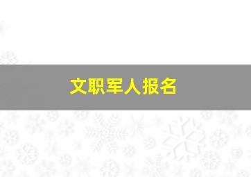 文职军人报名