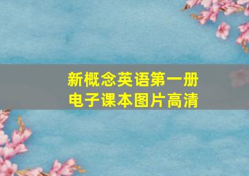 新概念英语第一册电子课本图片高清