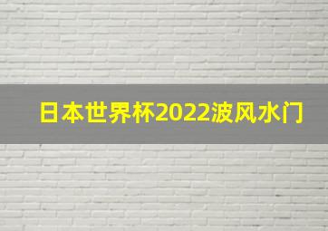 日本世界杯2022波风水门