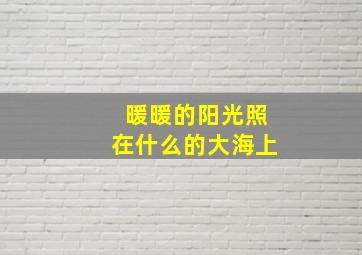 暖暖的阳光照在什么的大海上