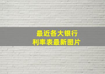 最近各大银行利率表最新图片