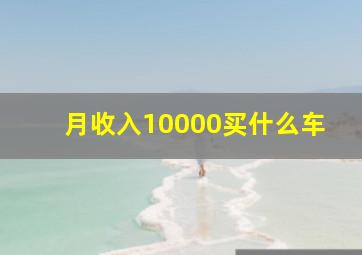 月收入10000买什么车