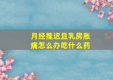 月经推迟且乳房胀痛怎么办吃什么药