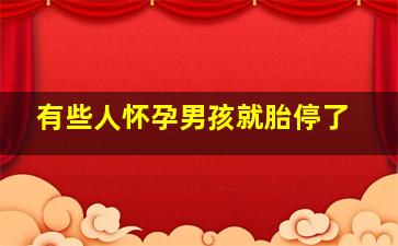 有些人怀孕男孩就胎停了