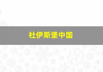 杜伊斯堡中国