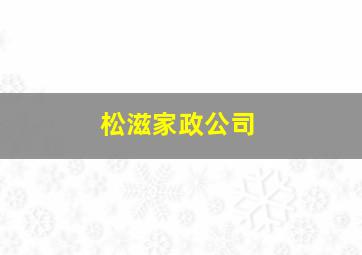 松滋家政公司