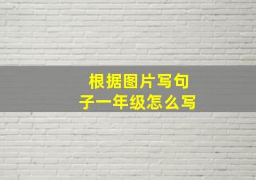 根据图片写句子一年级怎么写