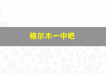 格尔木一中吧