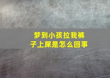 梦到小孩拉我裤子上屎是怎么回事